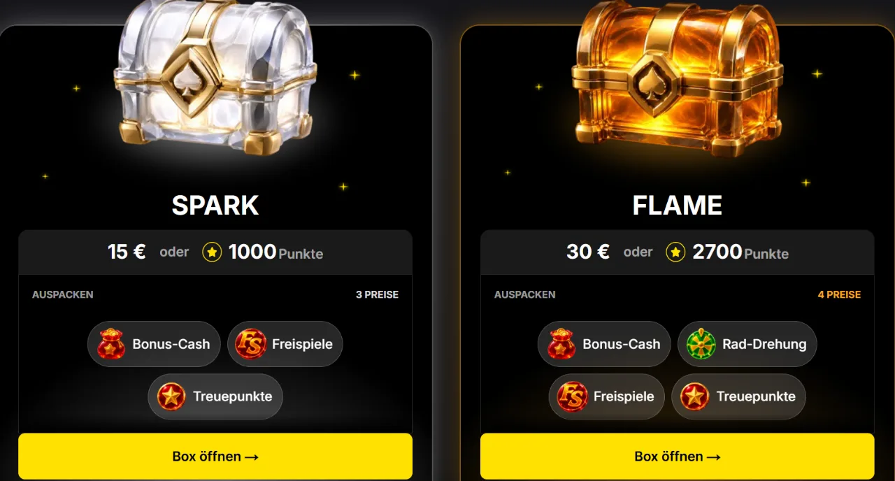 FieryPlay Lootbox-Funktion