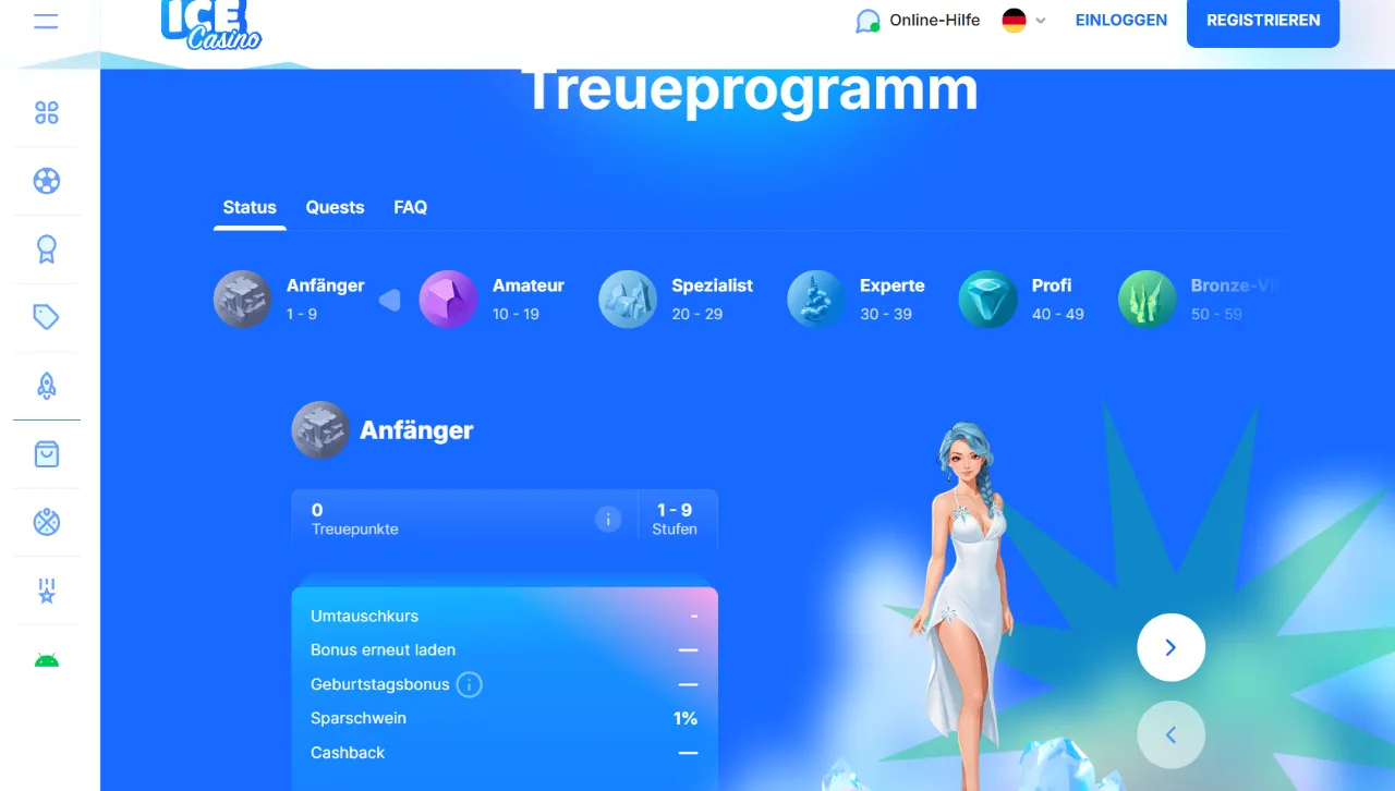 IceCasino Treueprogramm