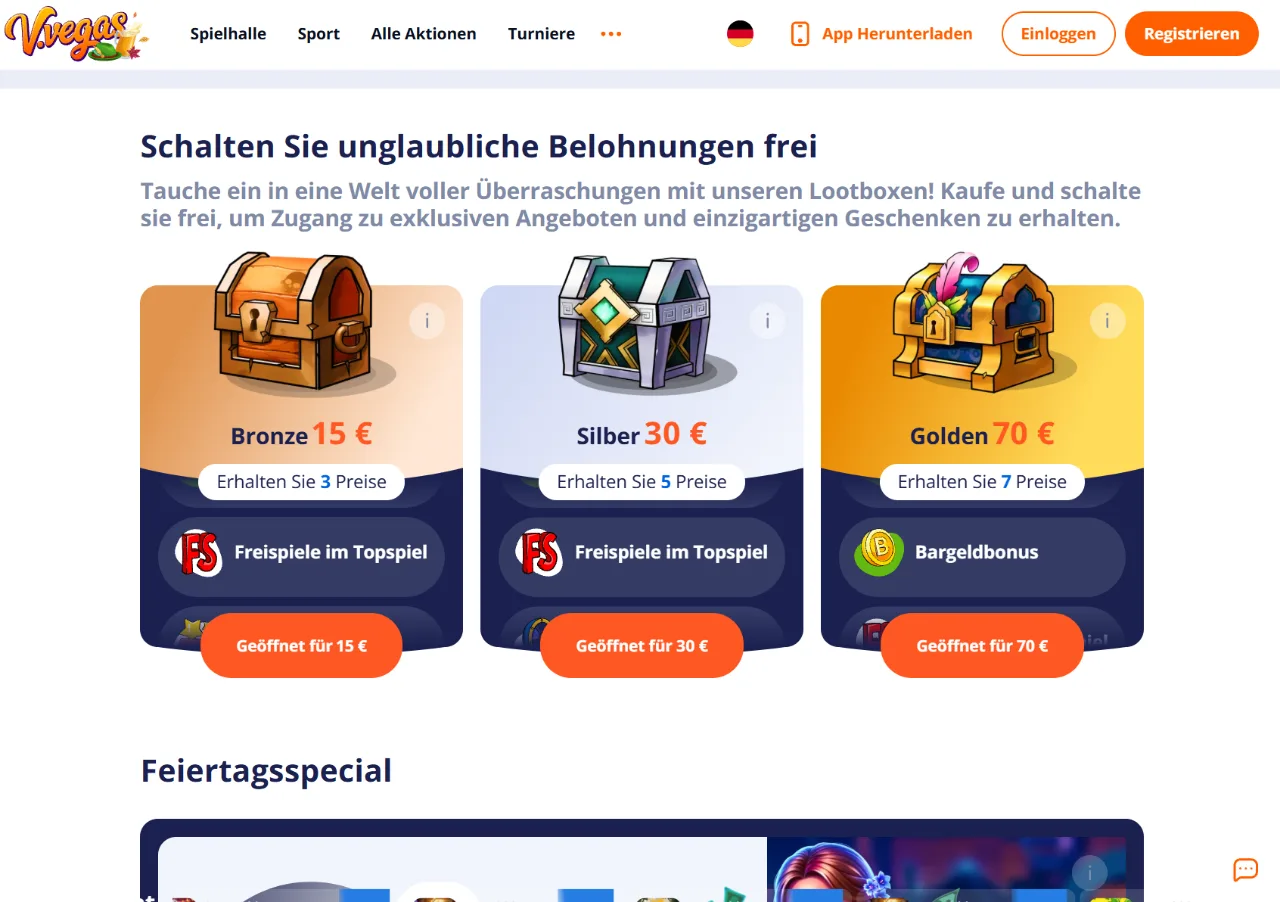 V.Vegas Lootboxen